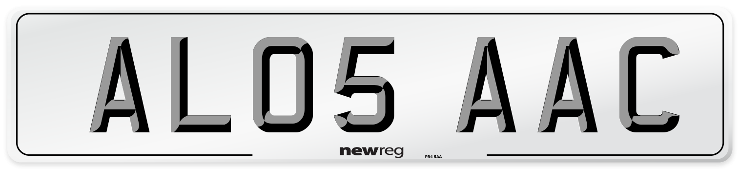 AL05 AAC Number Plate from New Reg
